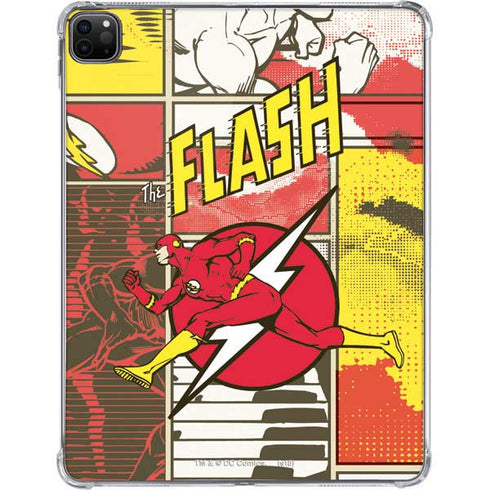 DC Comics Flash Block Pattern iPad Pro 11in (2024) Clear Case