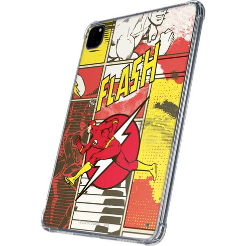 DC Comics Flash Block Pattern iPad Pro 11in (2024) Clear Case