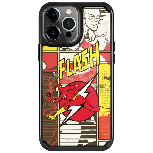 DC Comics Flash Block Pattern iPhone Cases