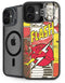 DC Comics Flash Block Pattern iPhone 16 Plus Kickstand Case
