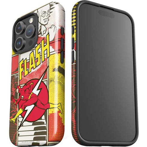 DC Comics Flash Block Pattern iPhone 16 Pro Impact Case