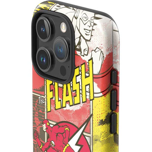 DC Comics Flash Block Pattern iPhone 16 Pro Max Impact Case