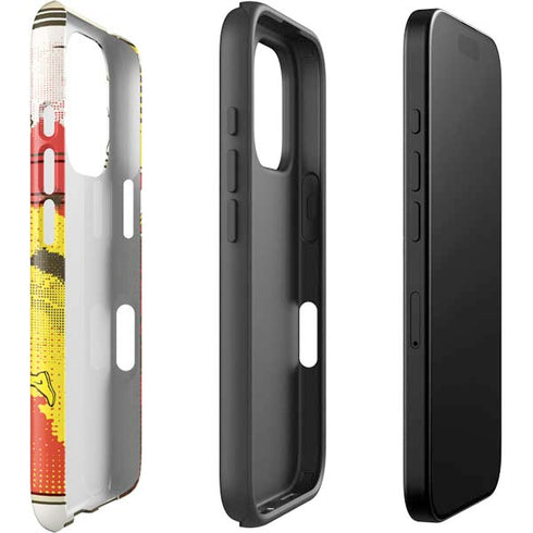 DC Comics Flash Block Pattern iPhone 16 Pro Max Impact Case