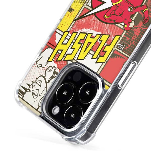 DC Comics Flash Block Pattern iPhone 16 Pro Max MagSafe Case