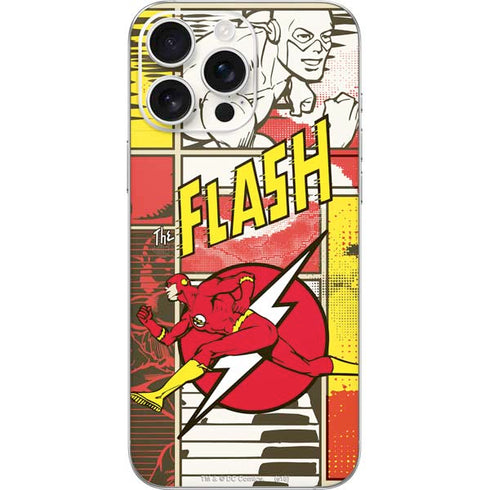 DC Comics Flash Block Pattern iPhone 16 Pro Max Skin