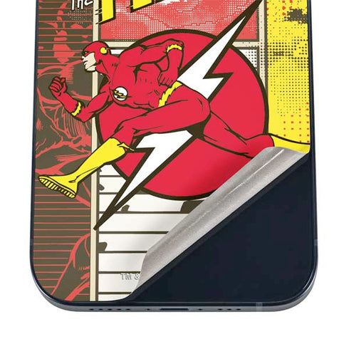 DC Comics Flash Block Pattern iPhone 16 Skin