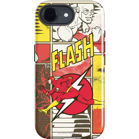 DC Comics Flash Block Pattern iPhone 16e Impact Case
