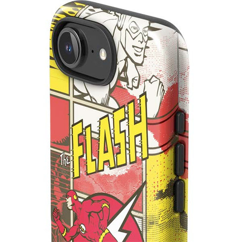 DC Comics Flash Block Pattern iPhone 16e Impact Case