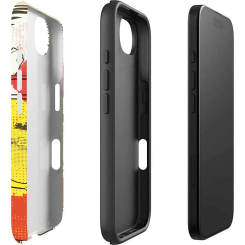 DC Comics Flash Block Pattern iPhone 16e Impact Case