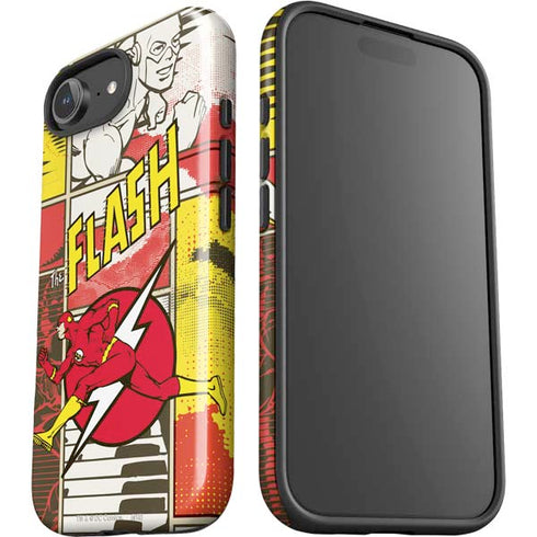 DC Comics Flash Block Pattern iPhone 16e Impact Case