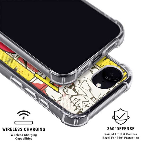 DC Comics Flash Block Pattern iPhone 16e MagSafe Case