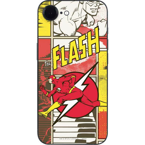 DC Comics Flash Block Pattern iPhone 16e Skin