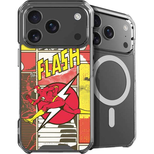 DC Comics Flash Block Pattern iPhone 18 Pro MagSafe Case
