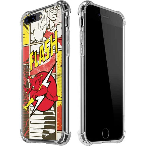 DC Comics Flash Block Pattern iPhone Cases