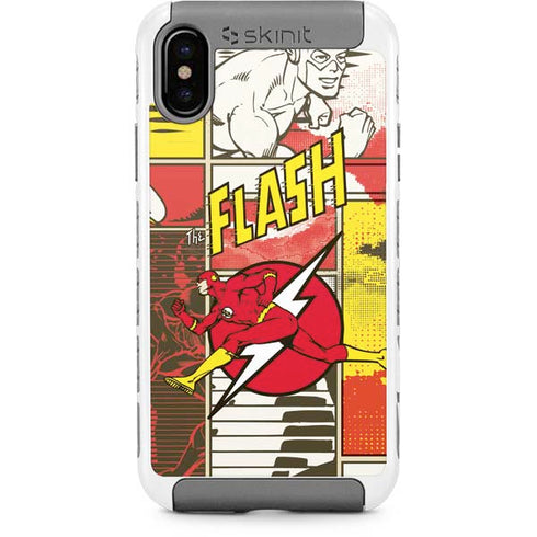 DC Comics Flash Block Pattern iPhone Cases