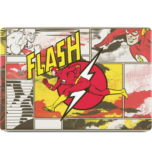 DC Comics Flash Block Pattern MacBook Skins