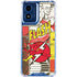 DC Comics Flash Block Pattern Moto G Play 4G (2024) Clear Case