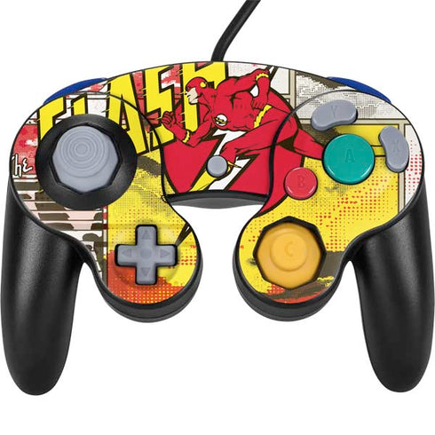 DC Comics Flash Block Pattern Nintendo Skins