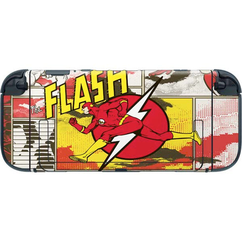 DC Comics Flash Block Pattern Nintendo Switch 2 (2025) with Joy-Con Skin