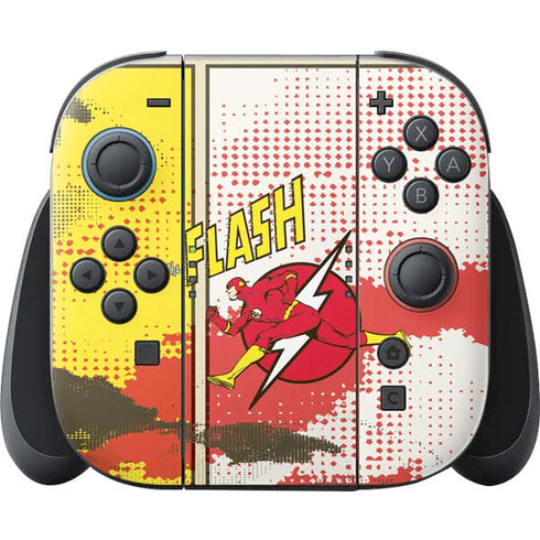 DC Comics Flash Block Pattern Nintendo Skins
