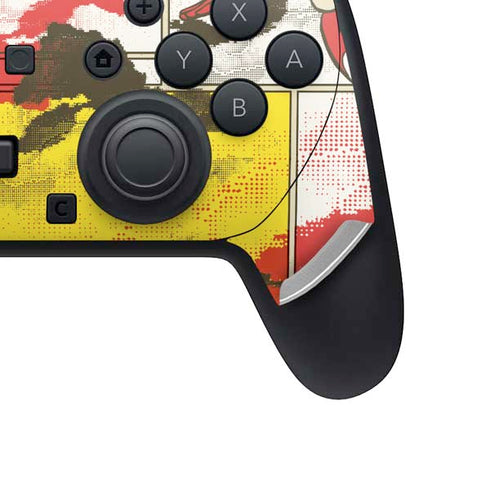 DC Comics Flash Block Pattern Nintendo Switch 2 (2025) Pro Controller Skin