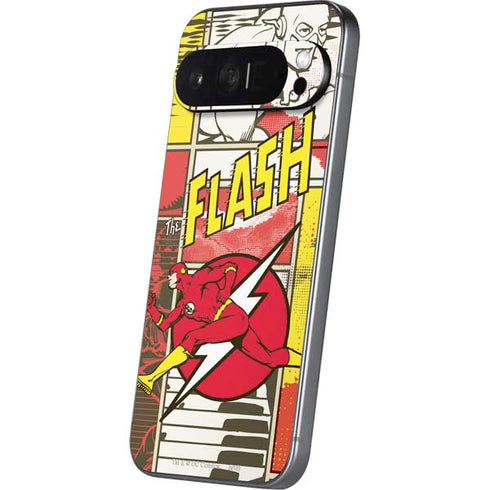 DC Comics Flash Block Pattern Pixel 9 Pro XL Skin