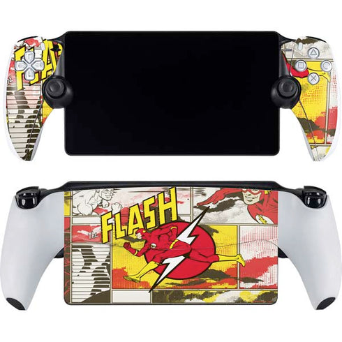 DC Comics Flash Block Pattern PlayStation PS5 Skins