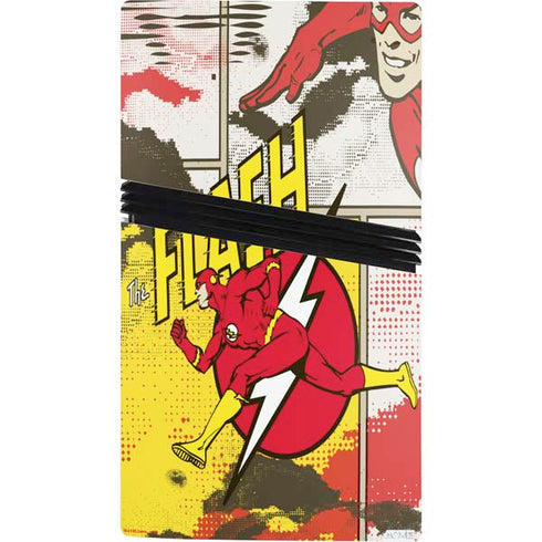 DC Comics Flash Block Pattern PS5 Pro Console Skin