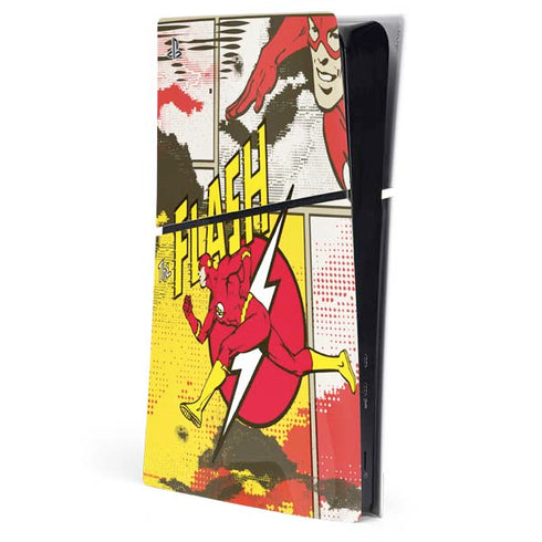 DC Comics Flash Block Pattern PlayStation PS5 Skins