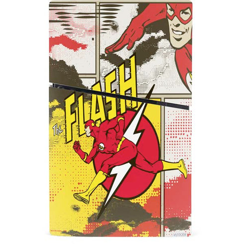 DC Comics Flash Block Pattern PS5 Slim Digital Edition Console Skin