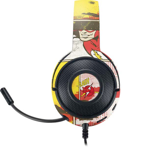 DC Comics Flash Block Pattern Razer Kraken X Skin