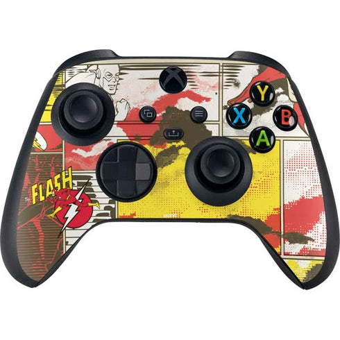 DC Comics The Flash Vintage Action Pose Pattern Xbox Series X Bundle Skin