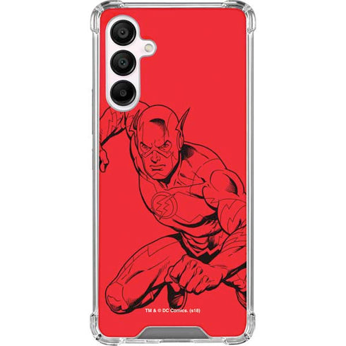 DC Comics The Flash Comic Pop Galaxy A16 5G Clear Case