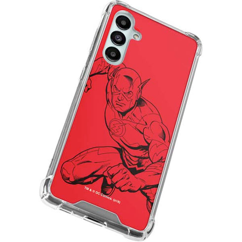 DC Comics The Flash Comic Pop Galaxy A16 5G Clear Case
