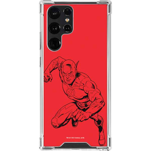DC Comics The Flash Comic Pop Galaxy S23 Ultra Clear Case