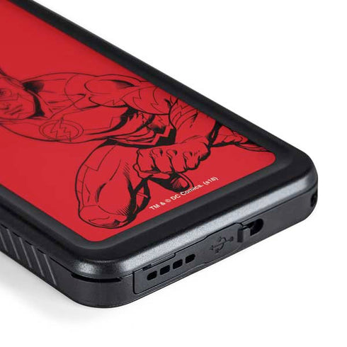 DC Comics The Flash Comic Pop Galaxy S24 Plus Waterproof Case