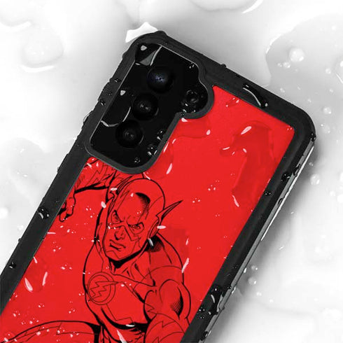 DC Comics The Flash Comic Pop Galaxy S24 Plus Waterproof Case
