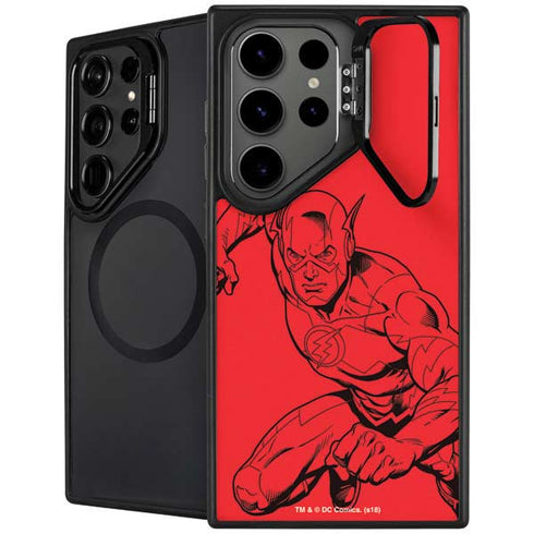 DC Comics The Flash Comic Pop Galaxy S25 Ultra Kickstand Case