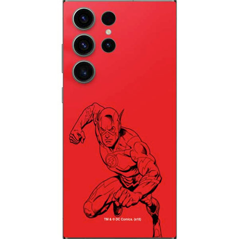 DC Comics The Flash Comic Pop Galaxy S25 Ultra Skin