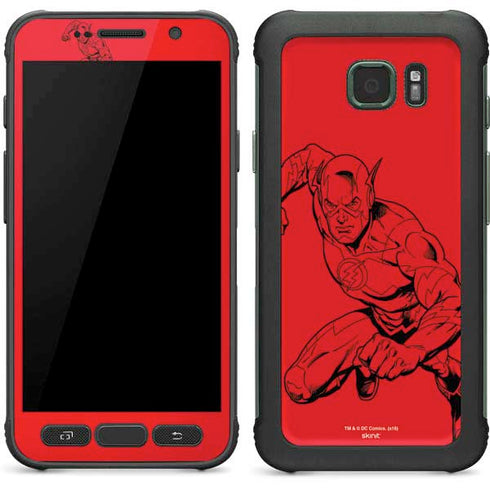 DC Comics The Flash Comic Pop Galaxy S7 Active Skin