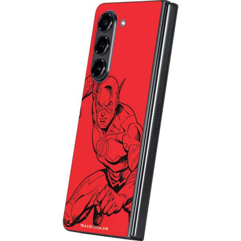 DC Comics The Flash Comic Pop Galaxy Z Fold5 5G Skin