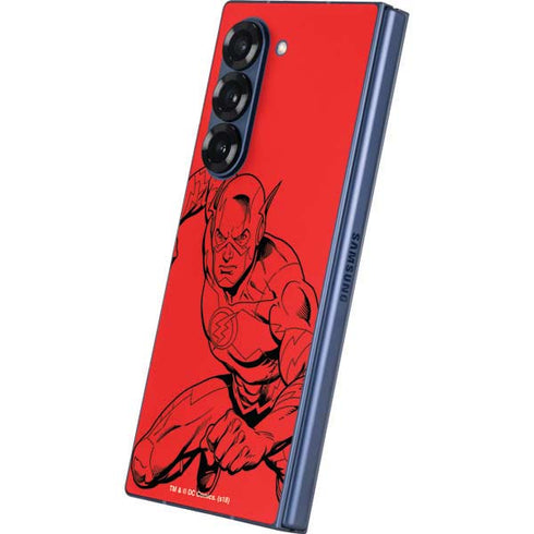 DC Comics The Flash Comic Pop Galaxy Z Fold6 Skin