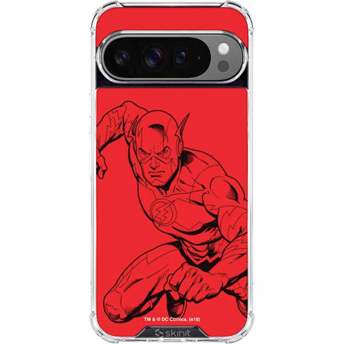 DC Comics The Flash Comic Pop Google Pixel 10 Pro XL Clear Case