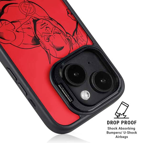 DC Comics The Flash Comic Pop iPhone 14 Kickstand Case