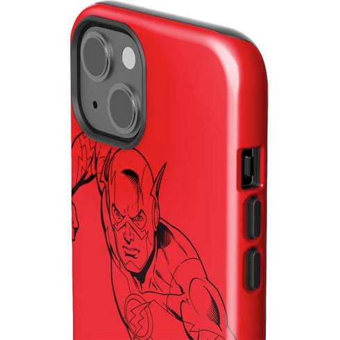 DC Comics The Flash Comic Pop iPhone 15 Impact Case