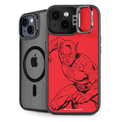 DC Comics The Flash Comic Pop iPhone 15 Plus Kickstand Case