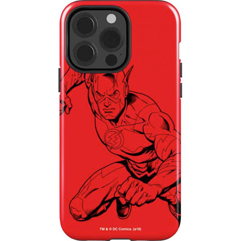 DC Comics The Flash Comic Pop iPhone 15 Pro Impact Case