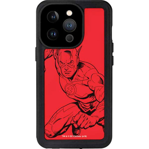 DC Comics The Flash Comic Pop iPhone 15 Pro Waterproof Case
