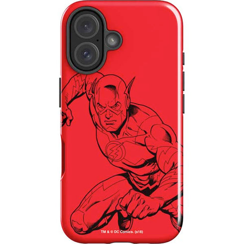 DC Comics The Flash Comic Pop iPhone 16 Plus Impact Case