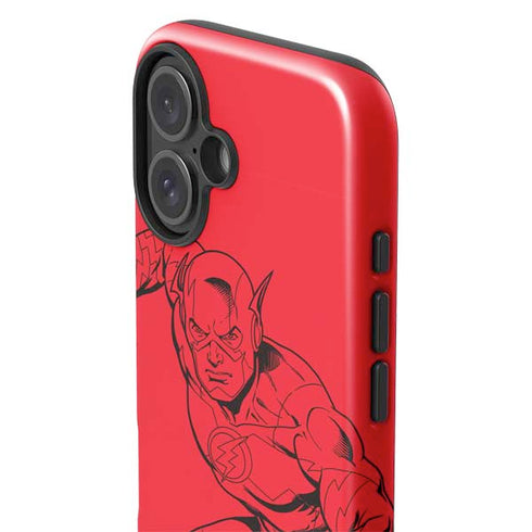 DC Comics The Flash Comic Pop iPhone 16 Plus Impact Case
